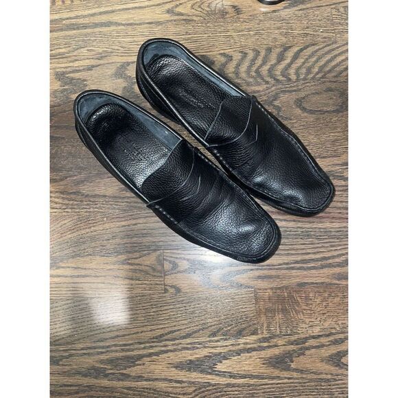 Sandro Moscoloni Segovia Pebble Leather Loafer Shoes Casual Mens‎ 11 D Black main image 11